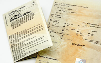 Démarches certificat d’immatriculation