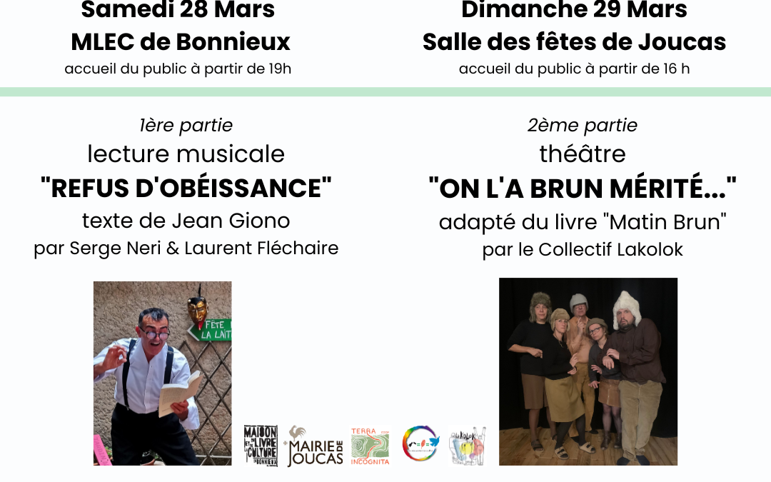 Représentation théâtrale 29 mars 2026